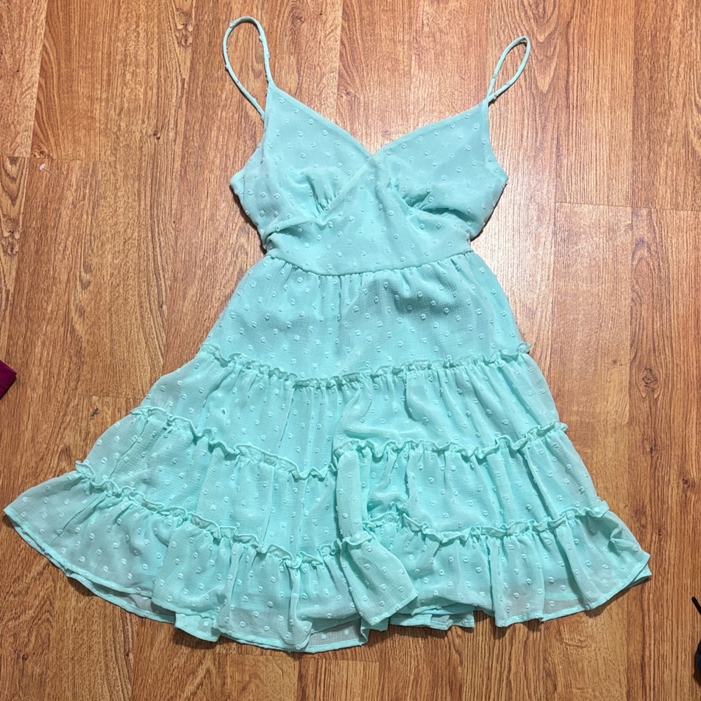 Altar'd State Aqua Sleeveless Dress
